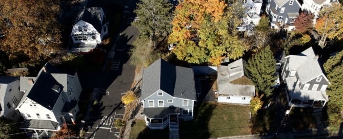 Aerial Shot of the Roof After Replacement